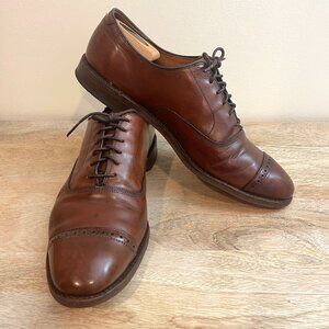 Allen Edmonds Men's Brown Fifth Avenue Cap Toe Oxford Dress Shoes Size 11.5 D